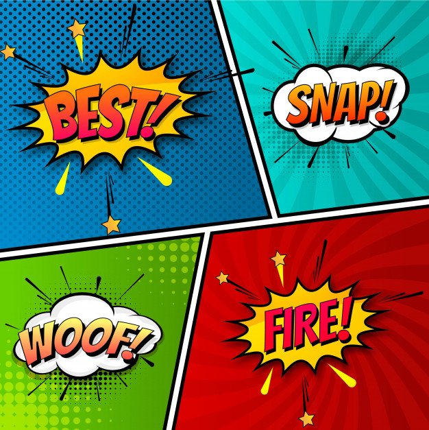 Beautiful Pop Art Colorful Comic Book Template Vector Free Download 626x627 Beautiful Pop Art Colorful Comic Book Template Vector Free Download