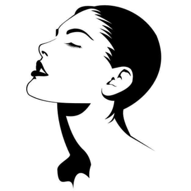 626x626 Beautiful Woman Curving Her Head Vector Free Download