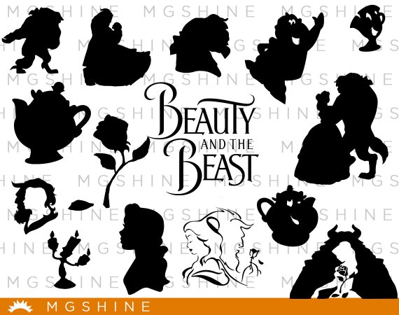 Beauty And The Beast For Cricut, Silhouette 570x450 Beauty And The Beast For Cricut, Silhouette