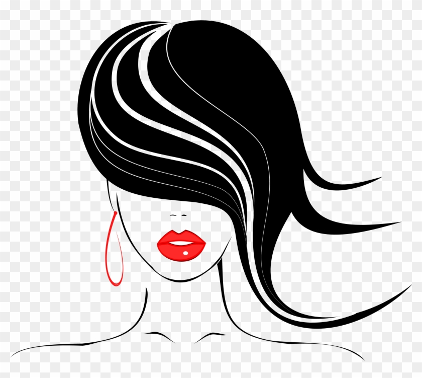 Black And White Beauty Vector Hair 840x751 Black And White Beauty Vector Hair