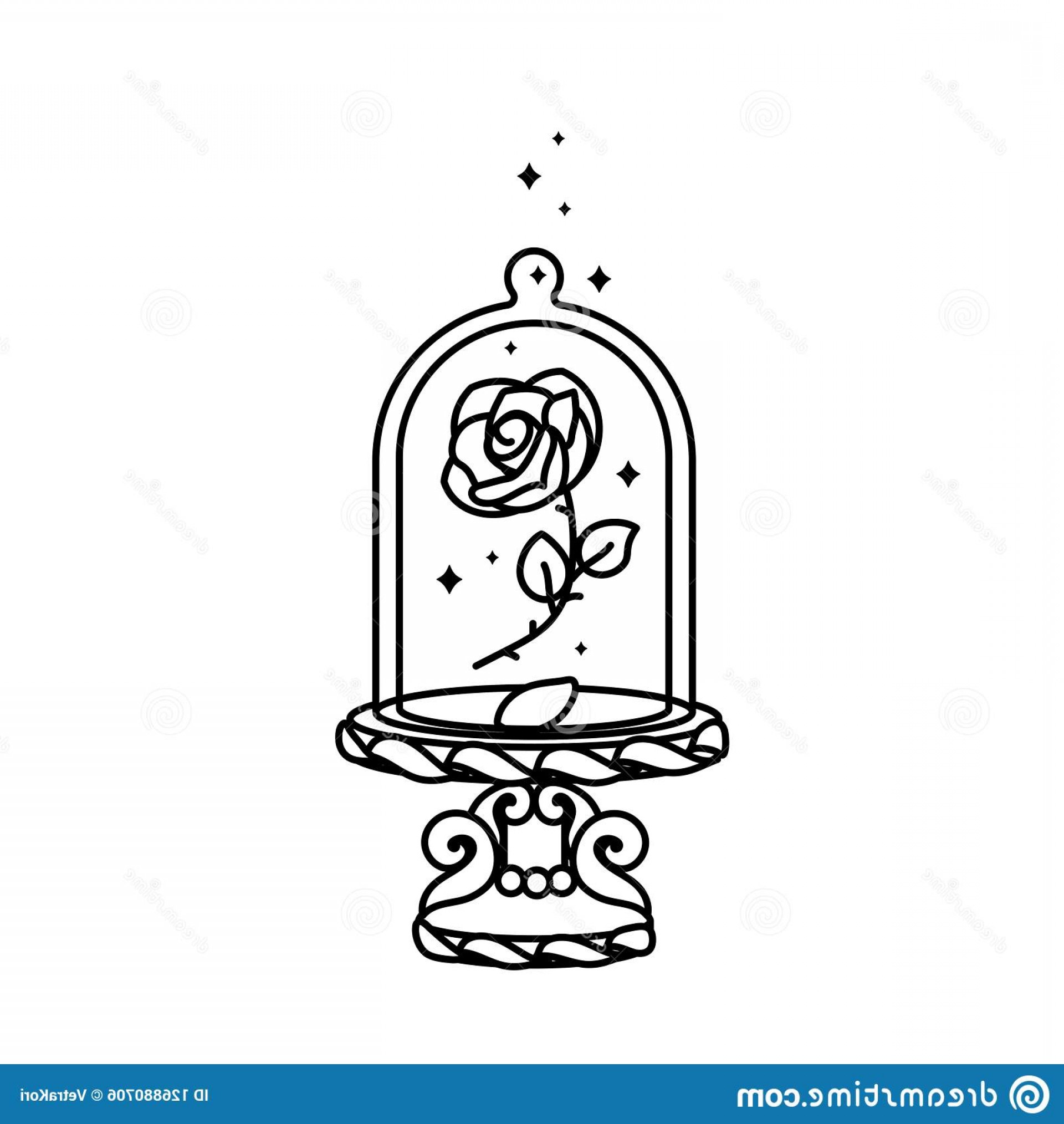 Beauty And The Beast Rose Vector at Vectorified.com ...