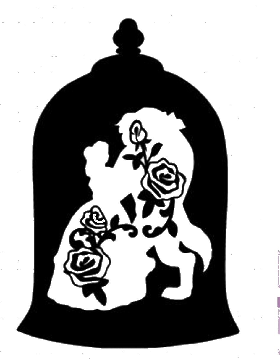 Beauty And The Beast Silhouette Vector At Vectorified Com Collection Of Beauty And The Beast Silhouette Vector Free For Personal Use