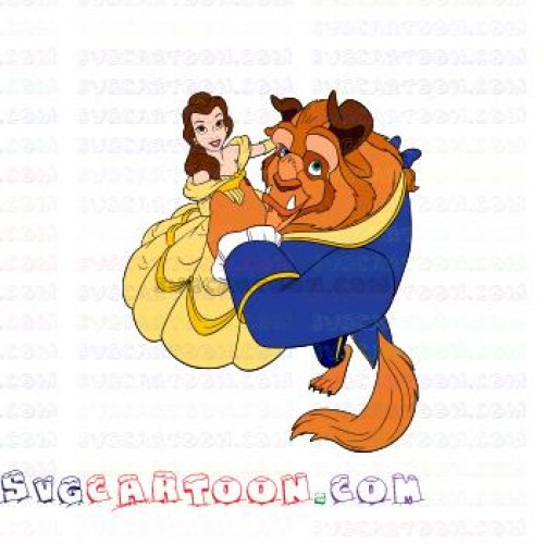 500x500 Belle And Beast Beauty And The Beast Dxf Pdf Png