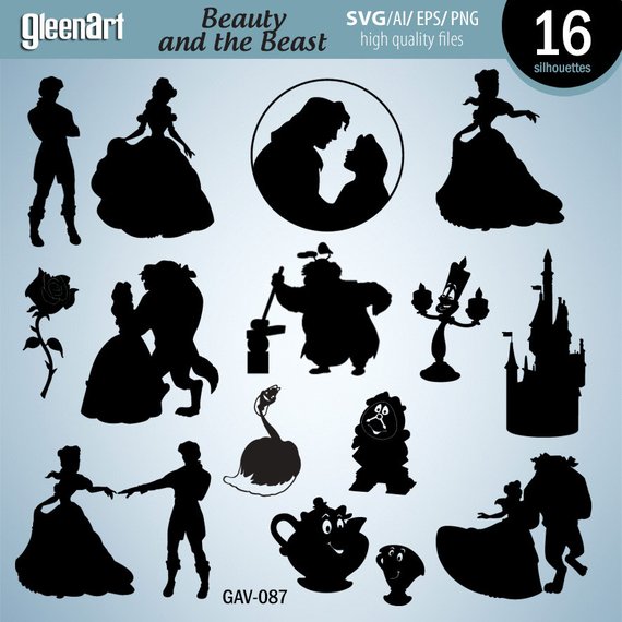 570x570 Beauty And The Beast Silhouette Images In Collection