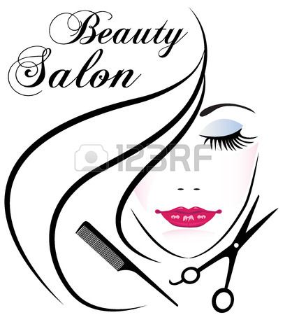 Stock Vector Woman Pretty Face Logo In Beauty Salon Logo 428x450 Stock Vector Woman Pretty Face Logo In Beauty Salon Logo
