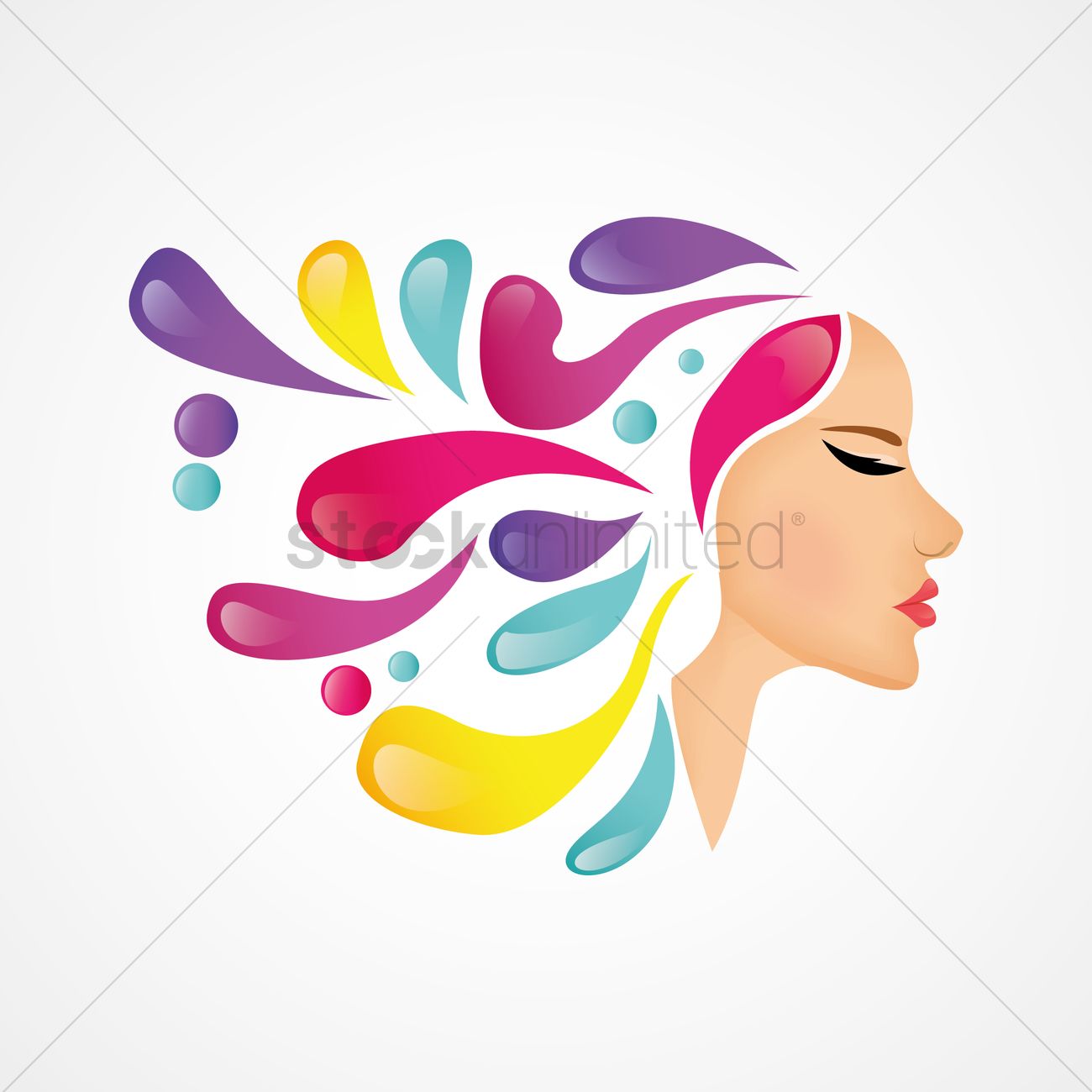 Free Design Concept For Beauty Salon Vector Image 1300x1300 Free Design Concept For Beauty Salon Vector Image