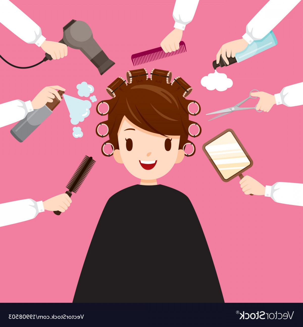 Relaxing Woman In Hair Salon Vector Soidergi 1200x1296 Relaxing Woman In Hair Salon Vector Soidergi
