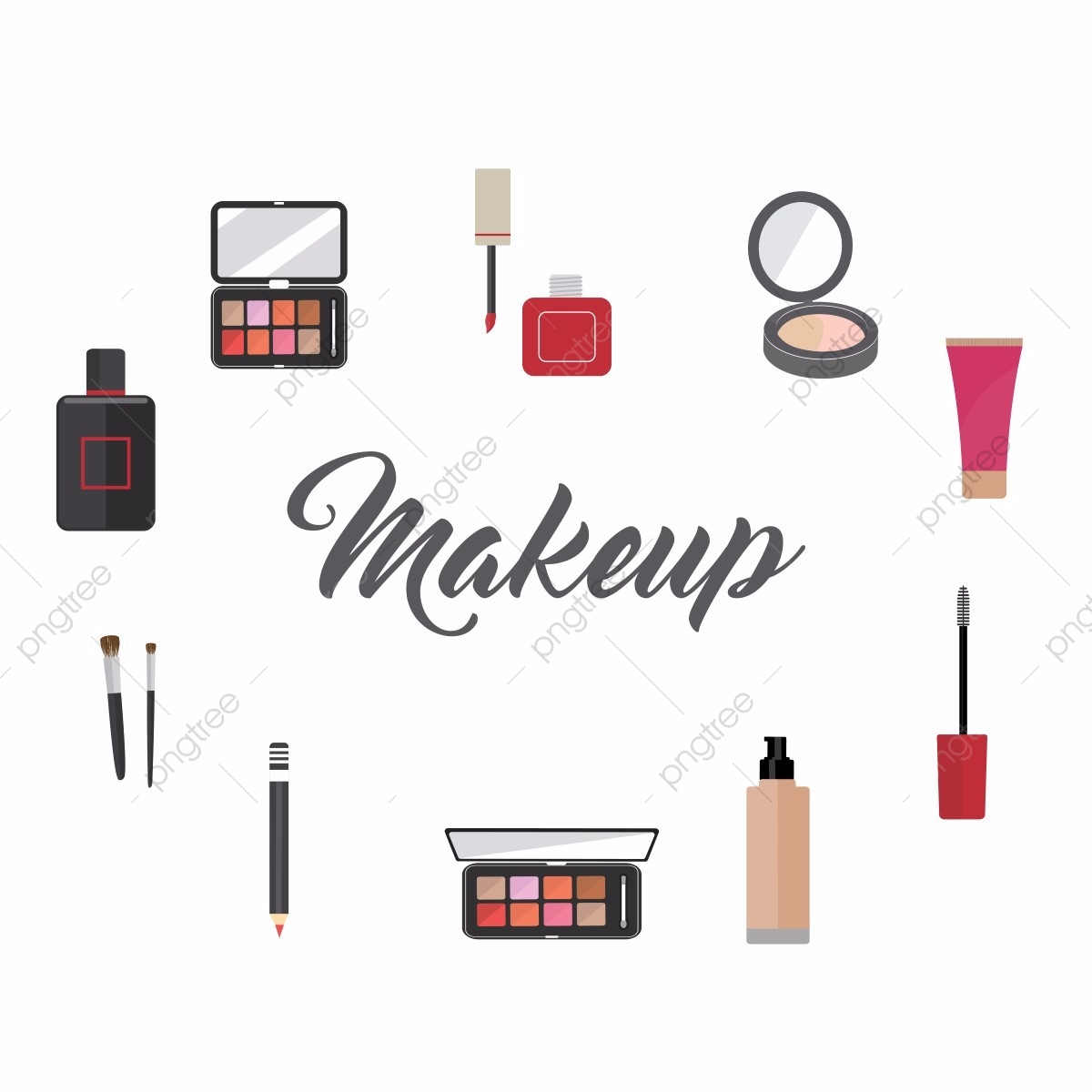 1200x1200 Makeup Artist Tools And Beauty Products, Makeup Vector, Tools