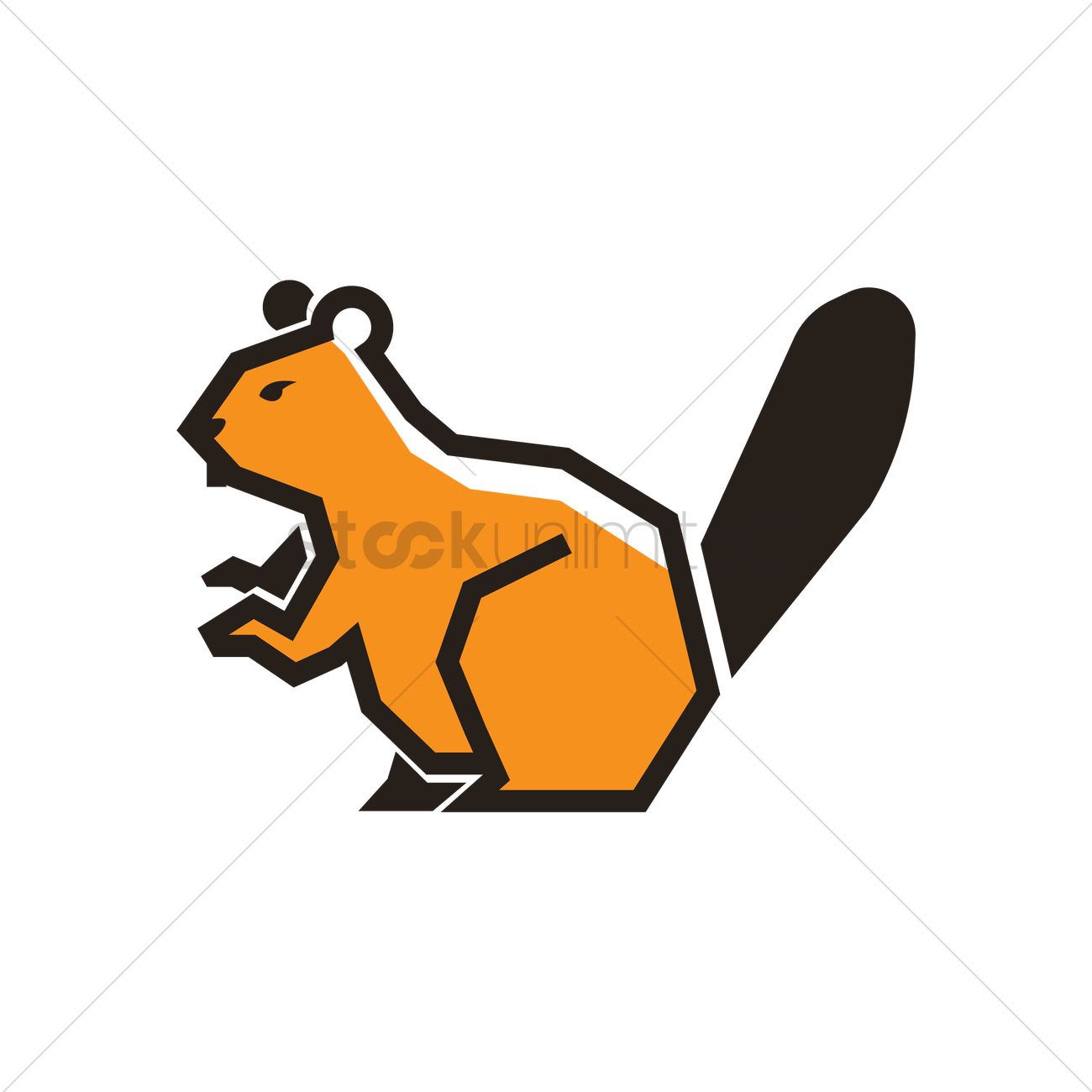 1300x1300 Beaver Vector Image