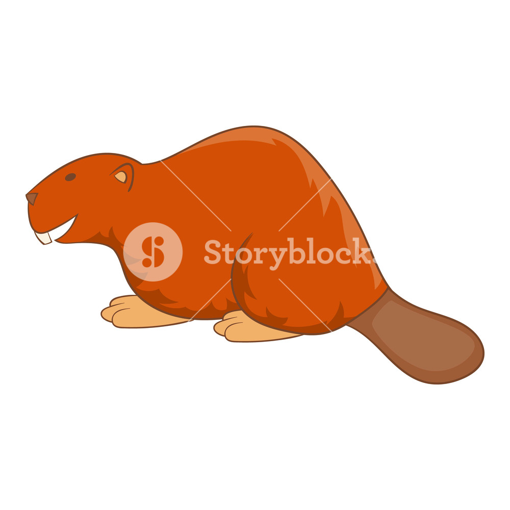 1000x1000 Beaver Icon Cartoon Illustration Of Beaver Vector Icon For Web