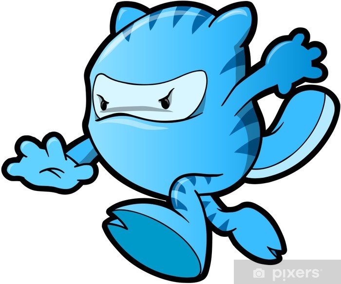 700x583 Ninja Warrior Beaver Vector Art Wall Mural We Live