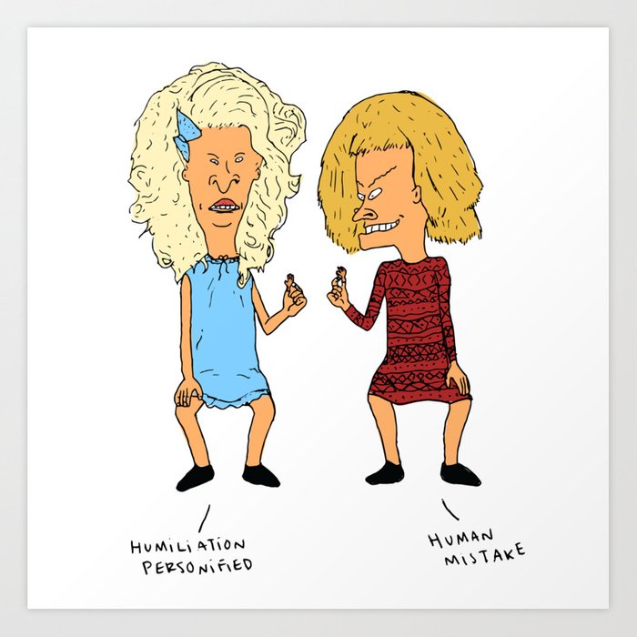 700x700 Beavis Mattel And Butthead Zamolodchikova Art Print