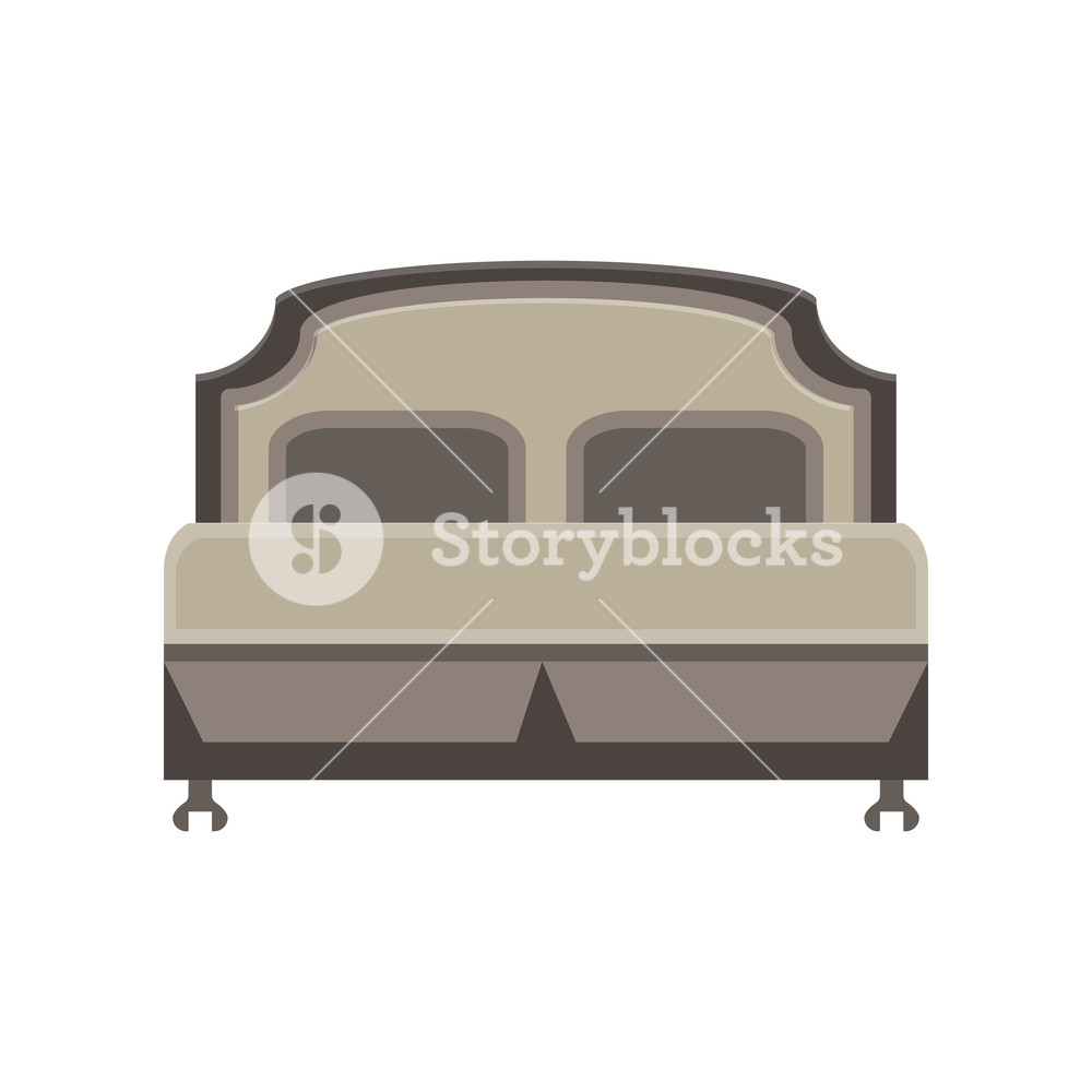 1000x1000 Bed Icon Vector Illustration Bedroom Room Hospital Isolated