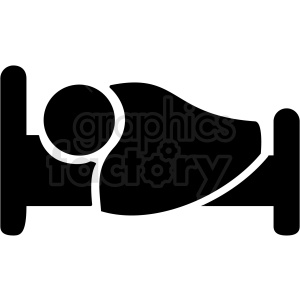 300x300 Person Sleeping In Bed Icon Vector Clipart Royalty Free Gif