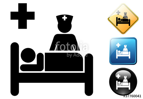 500x348 Collection Of 'hospital Bed Silhouette' Download More Than
