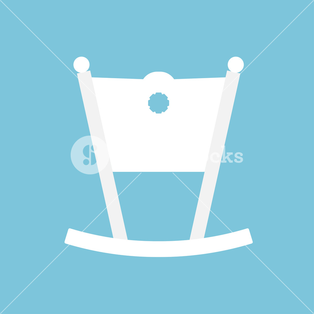1000x1000 Cradle Baby White Flat Symbol Art Little Silhouette Equipment Bed