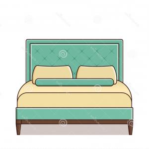 300x300 Set Simple Bed Vector Icons Furniture Catchsplace