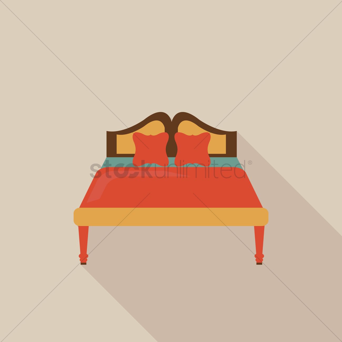 1300x1300 Bed Vector Image