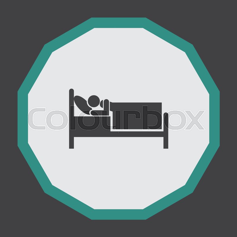 800x800 Bed Vector Icon Motel Or Hotel Sign Stock Vector Colourbox