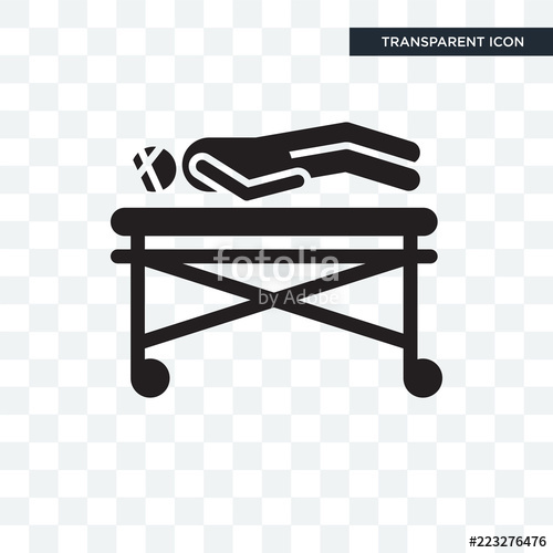 500x500 Hospital Bed Vector Icon Isolated On Transparent Background