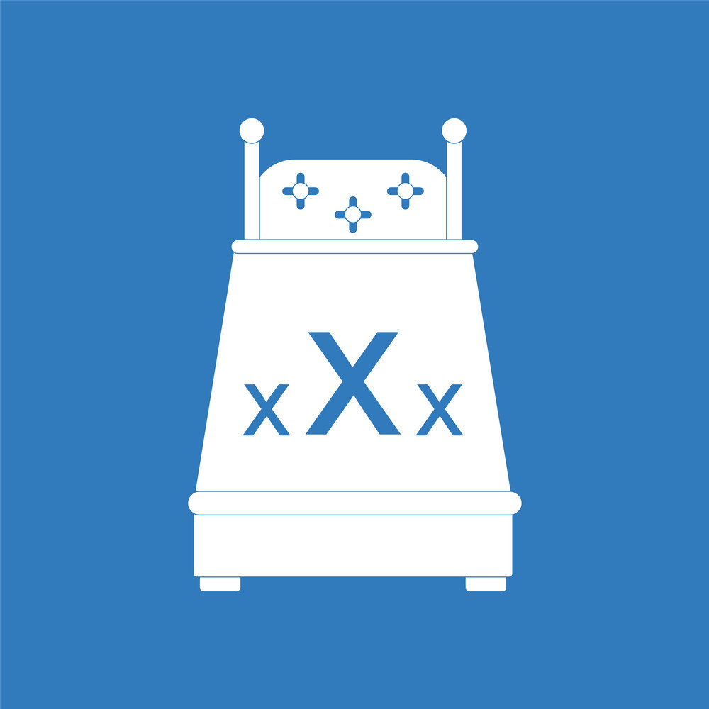 1000x1000 Icon On Background Sex Bed Vector Free Graphics