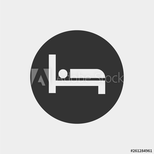 500x500 Sleeping In Bed Vector Icon