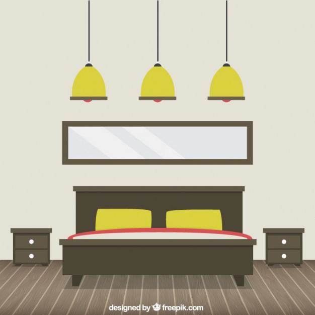626x626 Modern Bedroom Vector Free Download