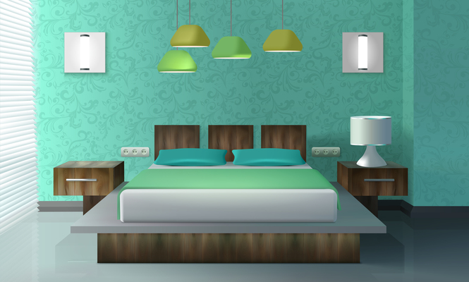 665x400 Page Bedroom On Curated Vector Illustrations, Stock Royalty Free