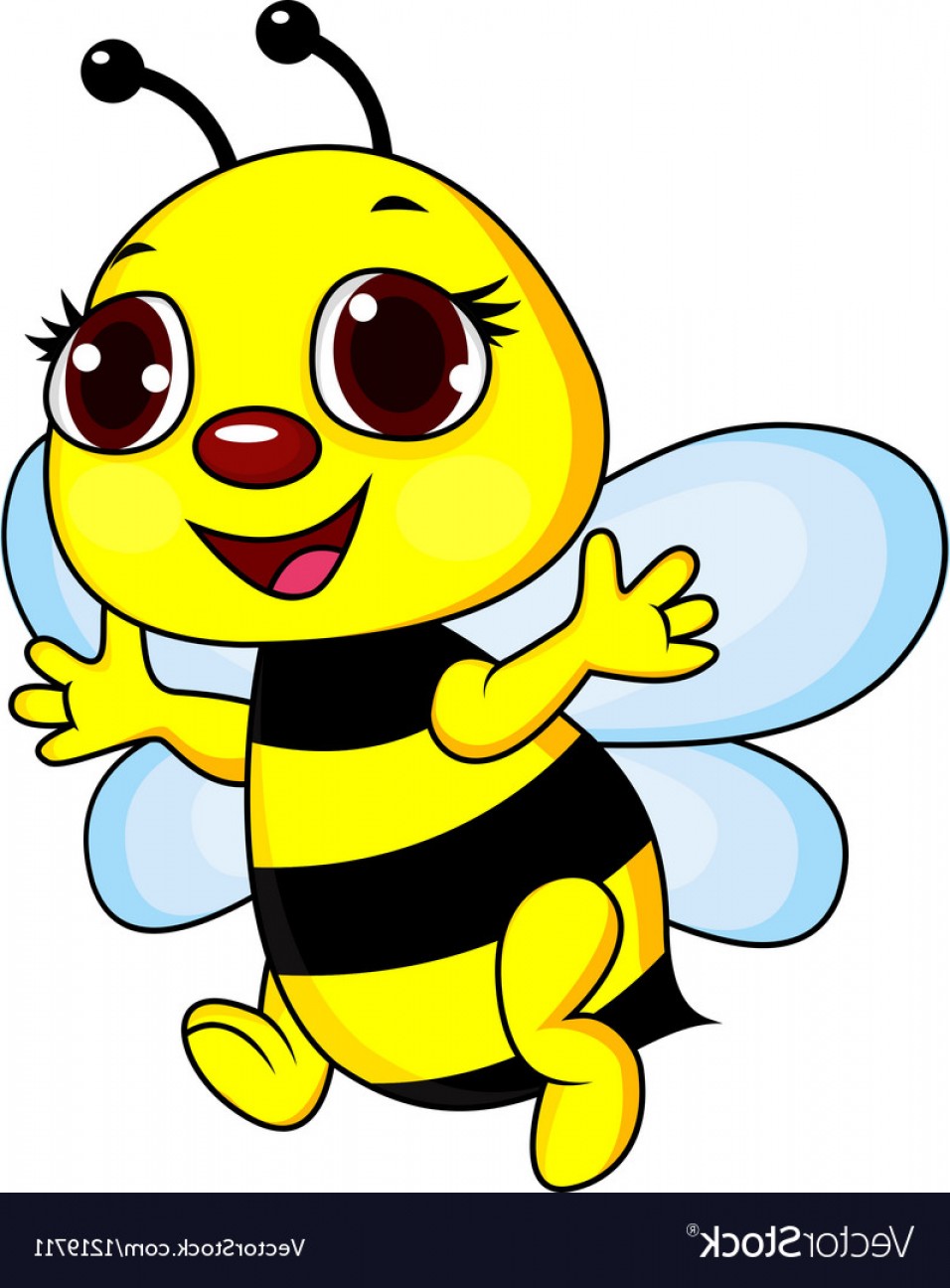 Cute Funny Bee Cartoon Vector Soidergi 956x1296 Cute Funny Bee Cartoon Vector Soidergi