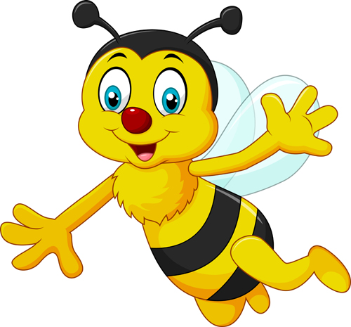 Cute Bee Cartoon Vector Illustration Free Download 500x465 Cute Bee Cartoon Vector Illustration Free Download