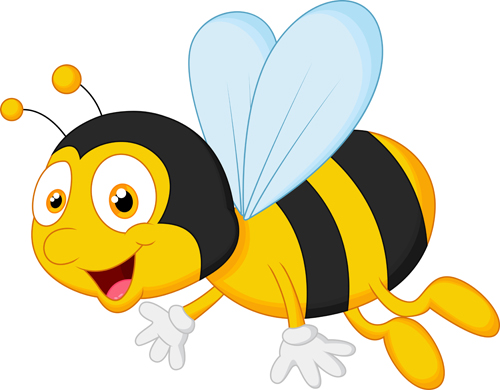Cute Bee Cartoon Vector Illustration Free Download 500x390 Cute Bee Cartoon Vector Illustration Free Download