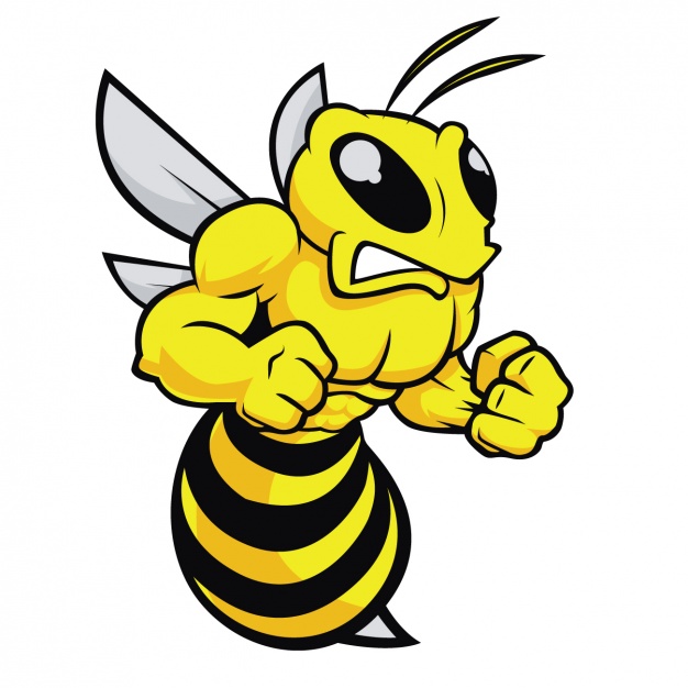 Angry Bee Design Vector Free Download 626x626 Angry Bee Design Vector Free Download