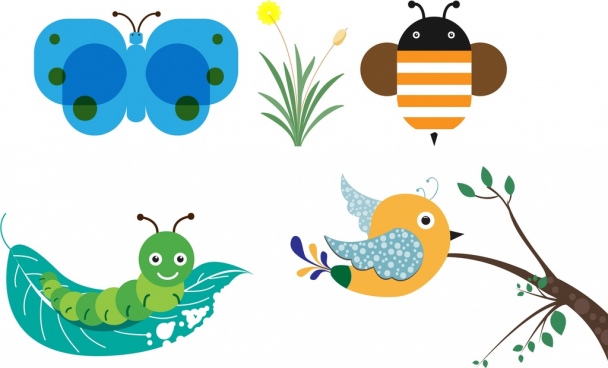 Bee Free Vector Download 608x368 Bee Free Vector Download