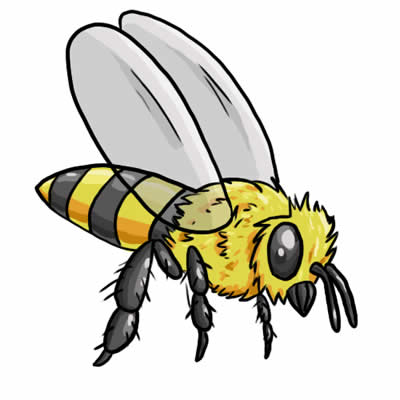 400x400 Bees Clipart Vector Wiz