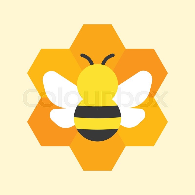 Bee And Honeycomb Icon,flat Design Stock Vector Colourbox 800x800 Bee And Honeycomb Icon,flat Design Stock Vector Colourbox