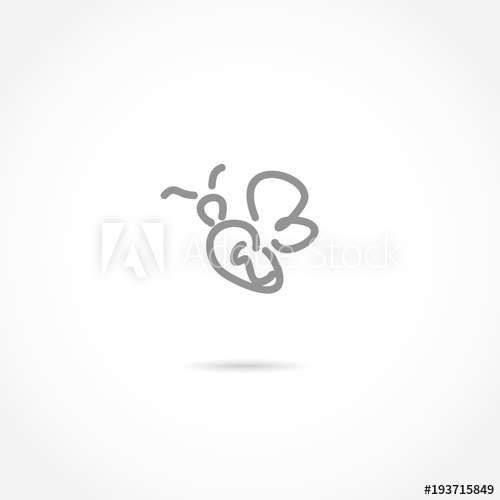 500x500 Bee Line Illustration Icon
