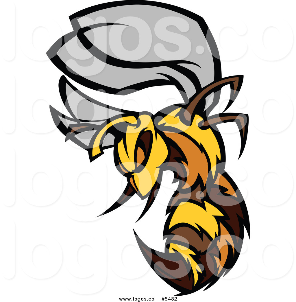 Royalty Free Vector Of A Logo Of An Aggressive Stinging Bee 1024x1044 Royalty Free Vector Of A Logo Of An Aggressive Stinging Bee