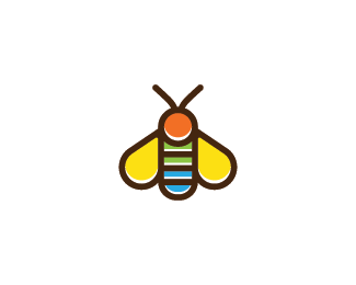 Bee Icon Logo Vector 325x260 Bee Icon Logo Vector