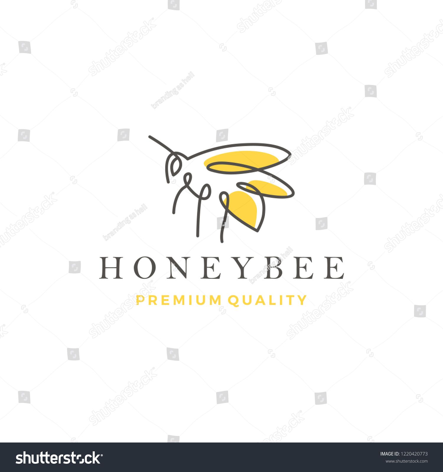 Honey Bee Logo Vector Line Outline Monoline Icon Illustration 1500x1600 Honey Bee Logo Vector Line Outline Monoline Icon Illustration