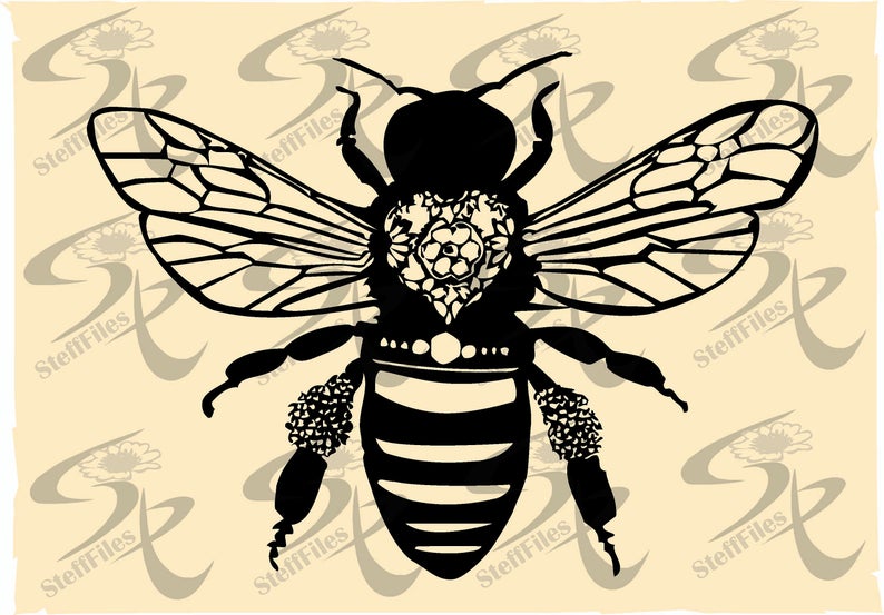 794x553 Vector Beesilhouettessvgdxfepsaipngjpg Clipart Etsy