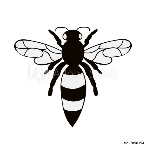 500x500 Insect, Bee Silhouette
