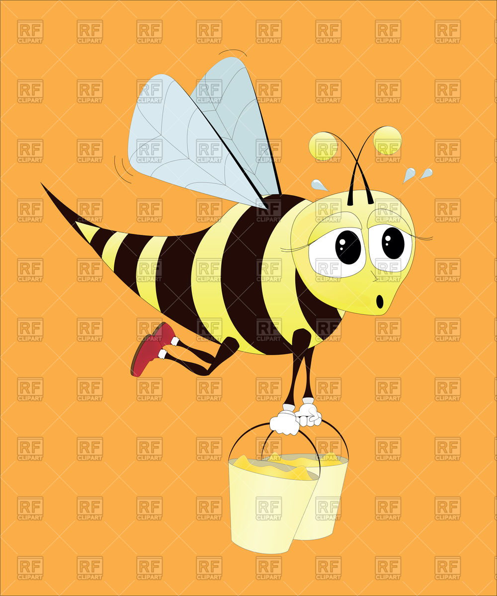 1000x1200 Hard Working Bee Vector Image Of Plants And Animals Kornilov