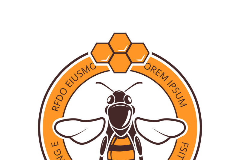 800x533 Retro Beekeeper, Honey, Bee Vector Logo