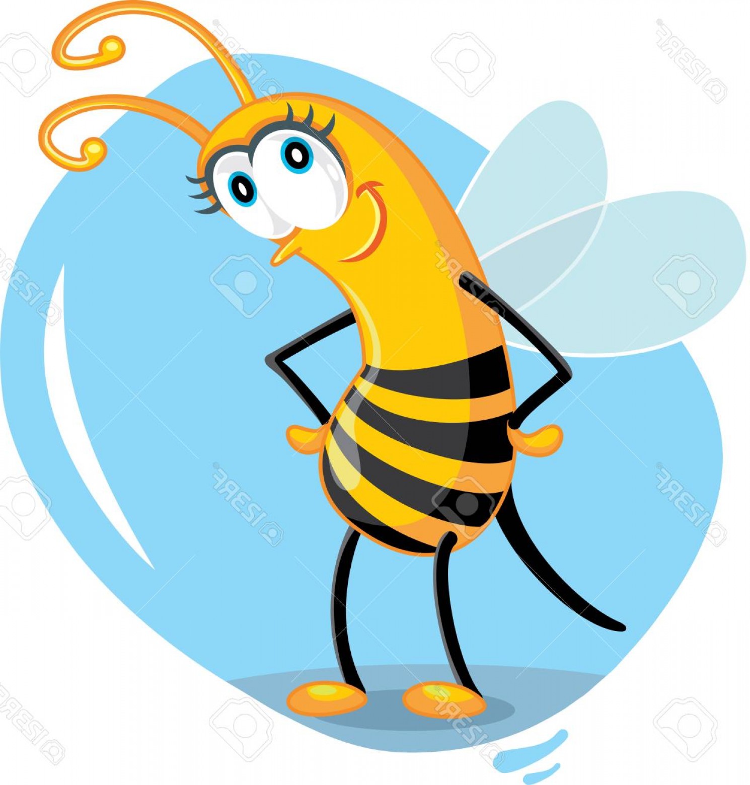 1490x1560 Bee Vector Clip Art Catamart