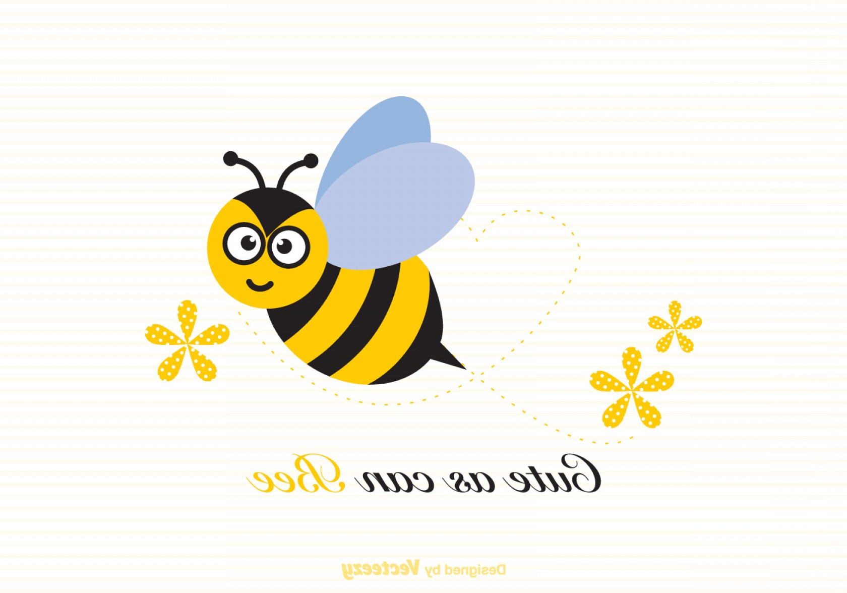1680x1176 Free Cute As Can Bee Vector Illustration Soidergi. 