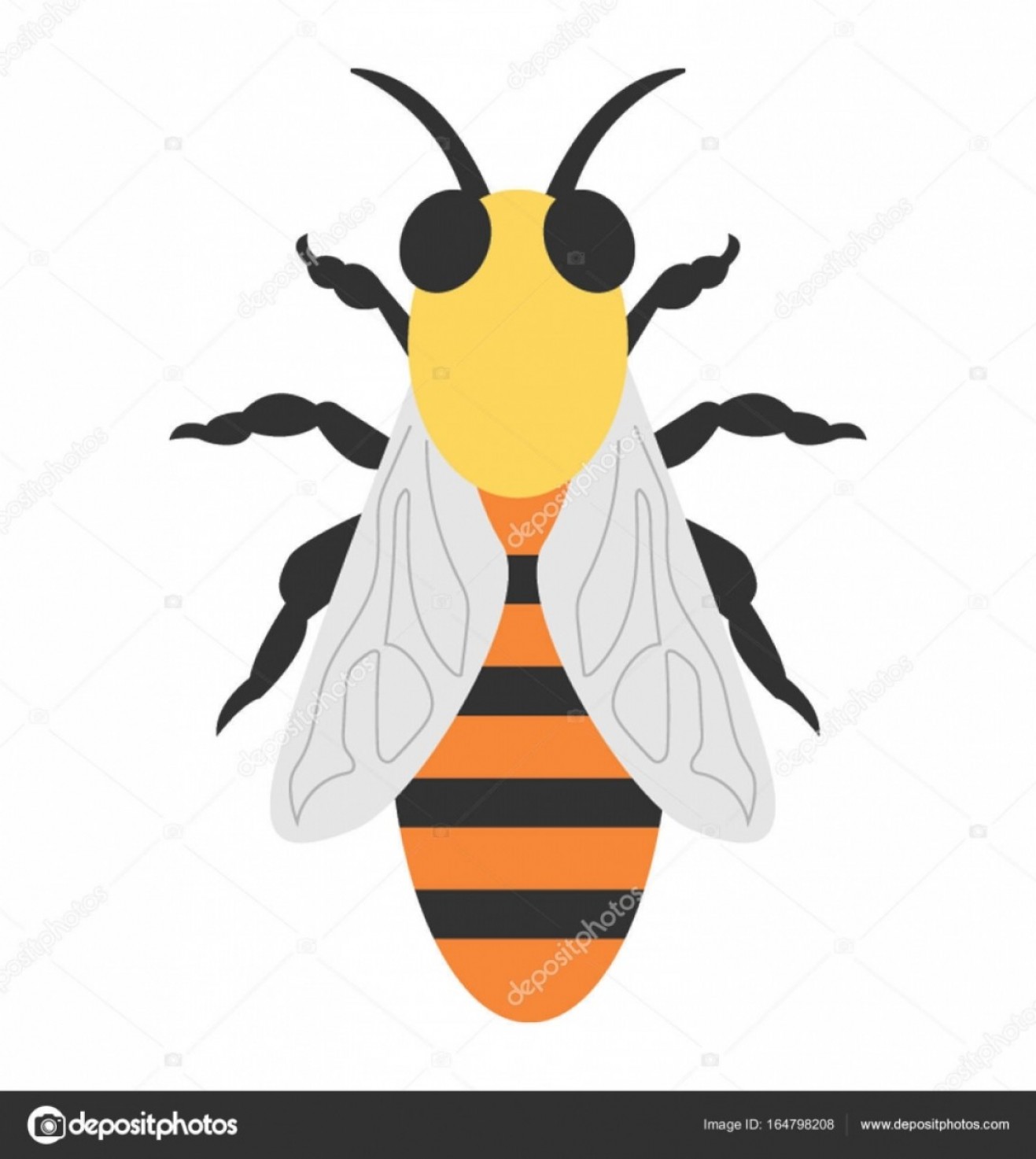 1317x1473 Honey Bee Vector Illustration Lamaison