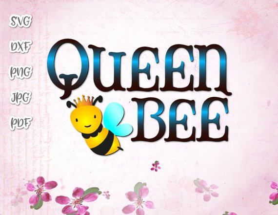 570x440 Queen Bee Vector Clipart Silhouette For Cricut Shirt Hand