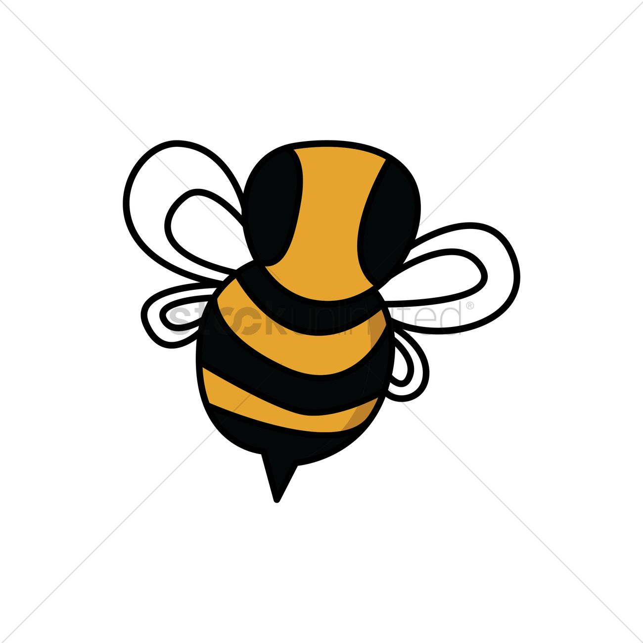 1300x1300 Bee Vector Image