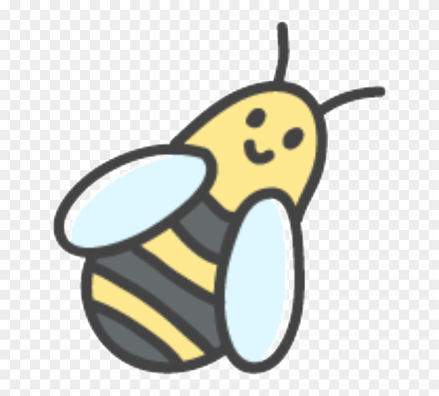 A Smiling Cartoon Bee Vector 880x793 A Smiling Cartoon Bee Vector