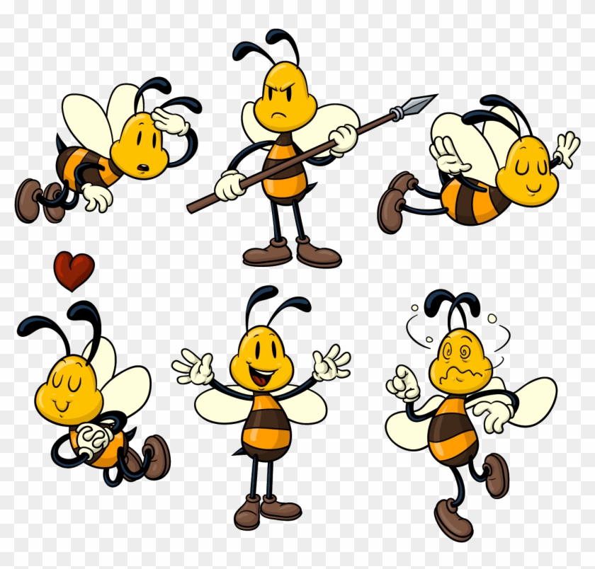 Bee Cartoon Stock Illustration Illustration 840x804 Bee Cartoon Stock Illustration Illustration